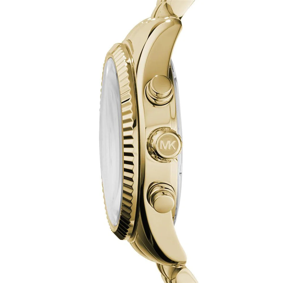 Michael Kors Unisex Watch Lexington Chronograph 38mm Yellow Gold MK5556
