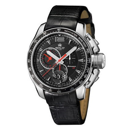 Metal.ch Men's Chronograph Watch Datamax CT Collection Date Black/Red 7120.44