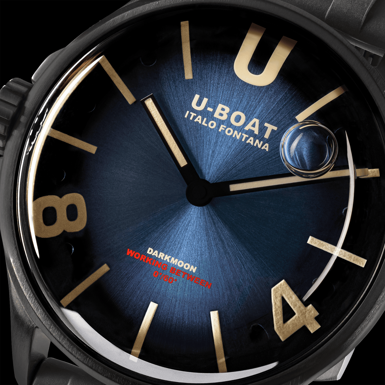 U-Boat Watch Darkmoon 40 Blue Soleil Black PVD 9020/B