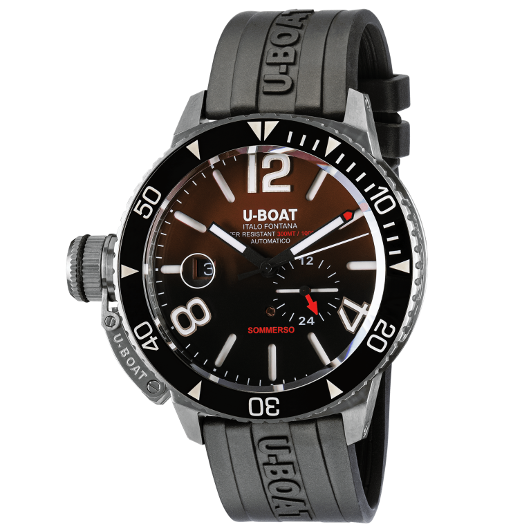 U-Boat Diver Watch Automatic Sommerso Ceramic Bordeaux 9521