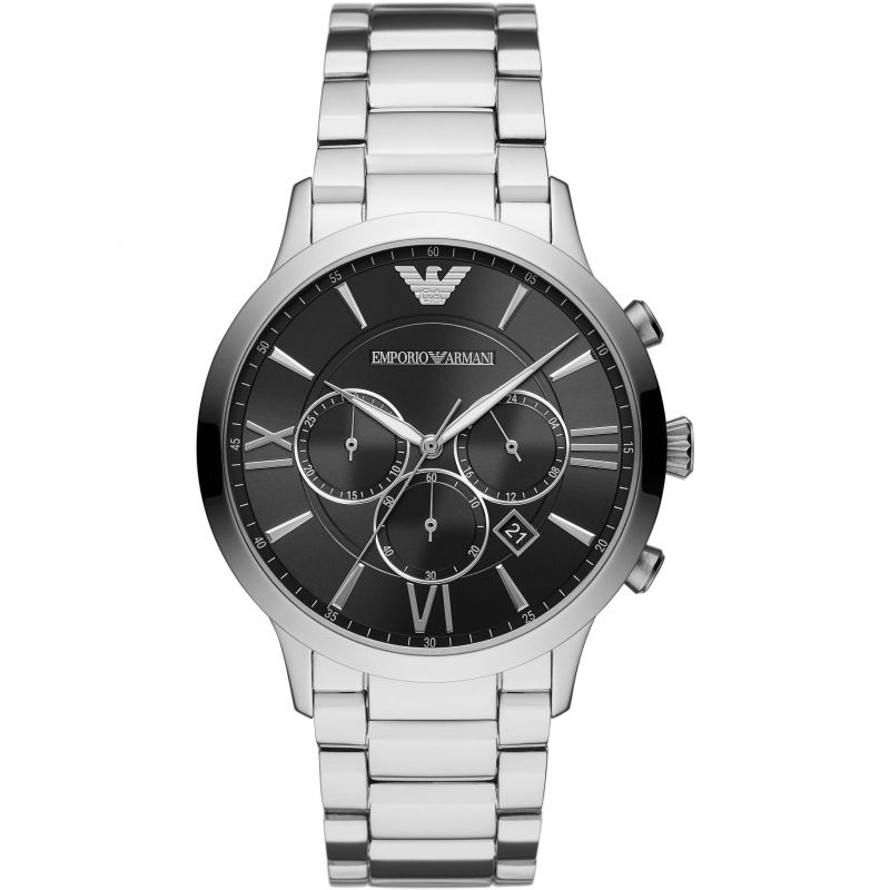Emporio Armani Men's Chronograph Watch Giovanni Black AR11208