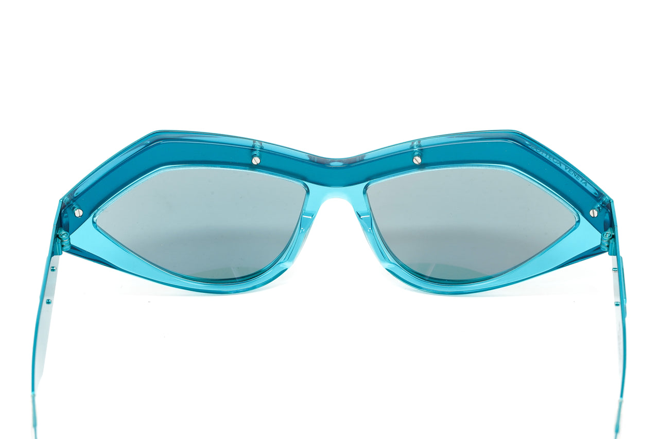 Bottega Veneta Sunglasses Unisex Cat Eye Light Blue BV1055S-008 62