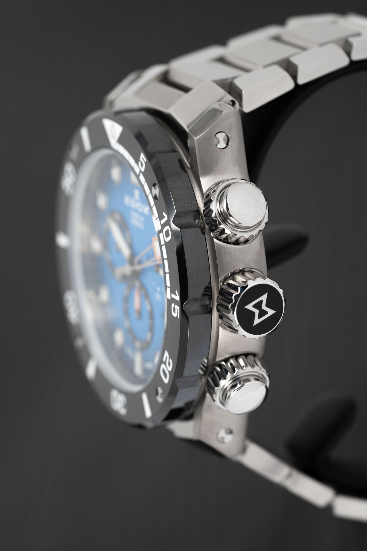 Edox Men's Watch CO-1 Chronograph Blue Titanium 10242-TINM-BUIDN