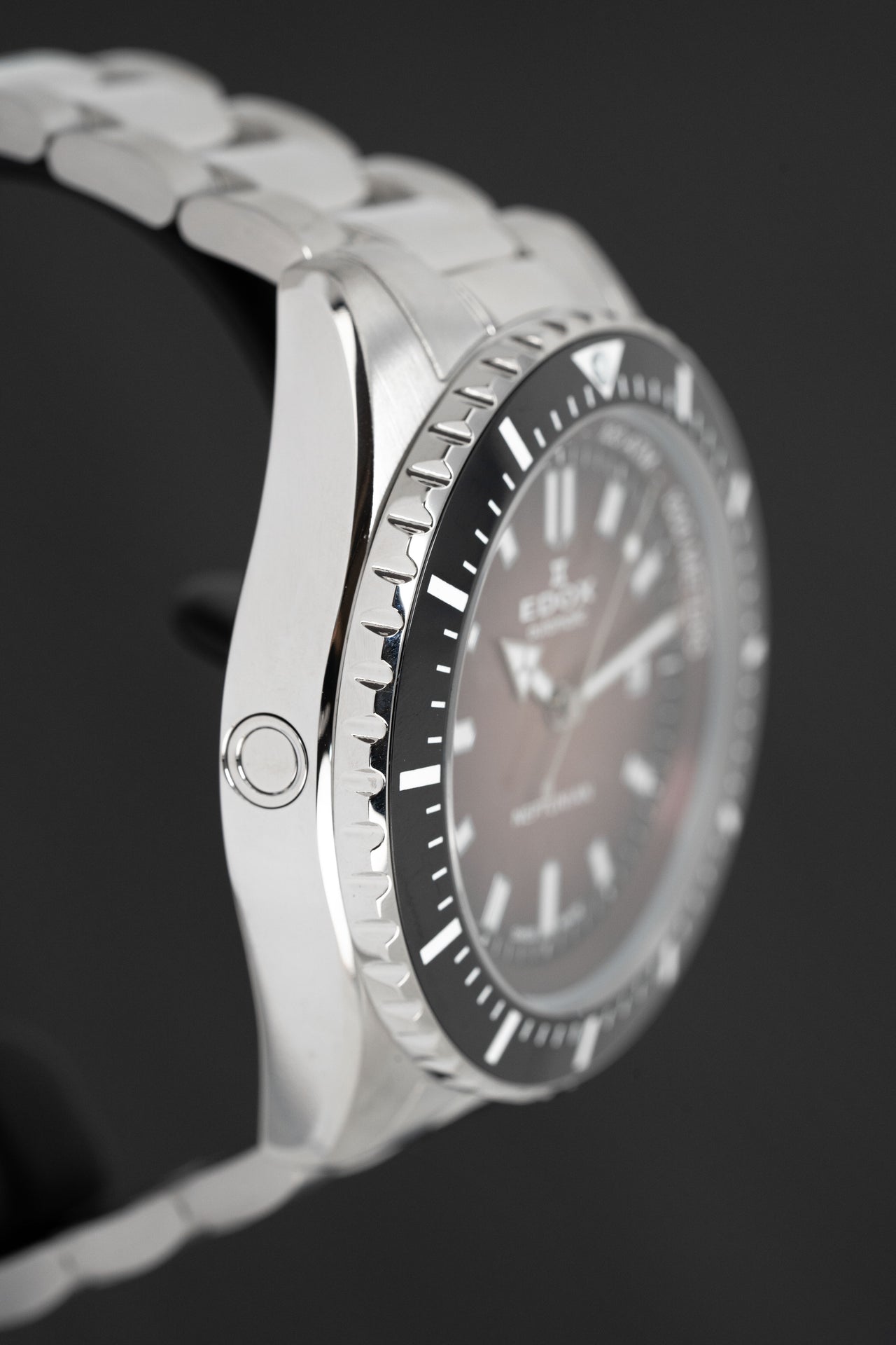 Edox Men's Watch Neptunian Automatic Bordeaux 80120-3NM-BRD