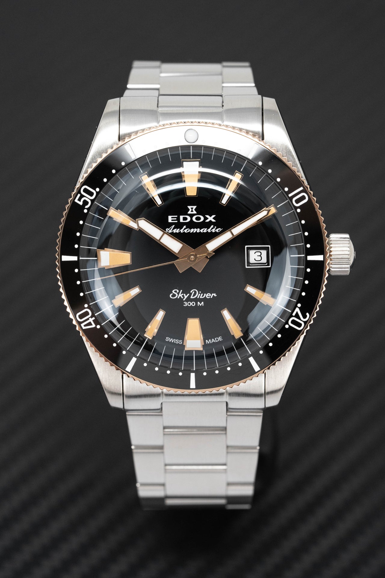 Edox Men's Watch Limited Edition Sky Diver Automatic Black 80126-357RNM-NIRB