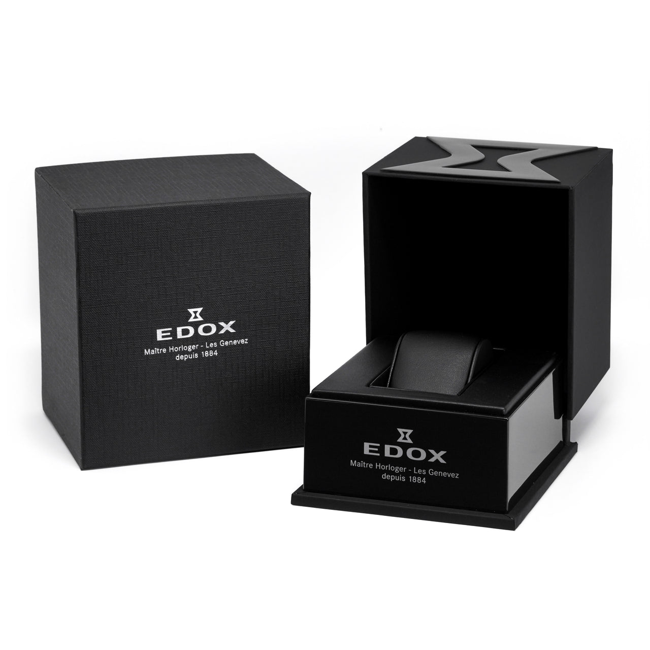 Edox Men's Watch CO-1 Chronograph Black Titanium 10242-TINM-GIDNO