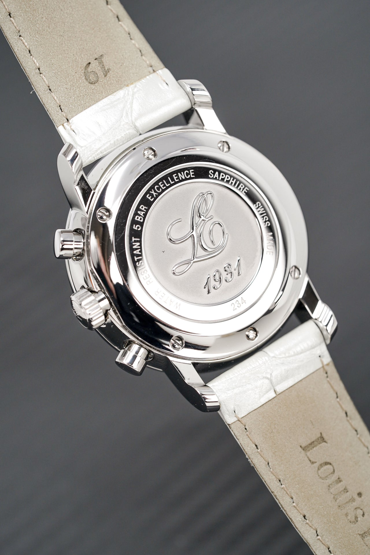 Louis Erard Watch Ladies Chronograph Excellence White Diamonds 84234SE04.BAV12