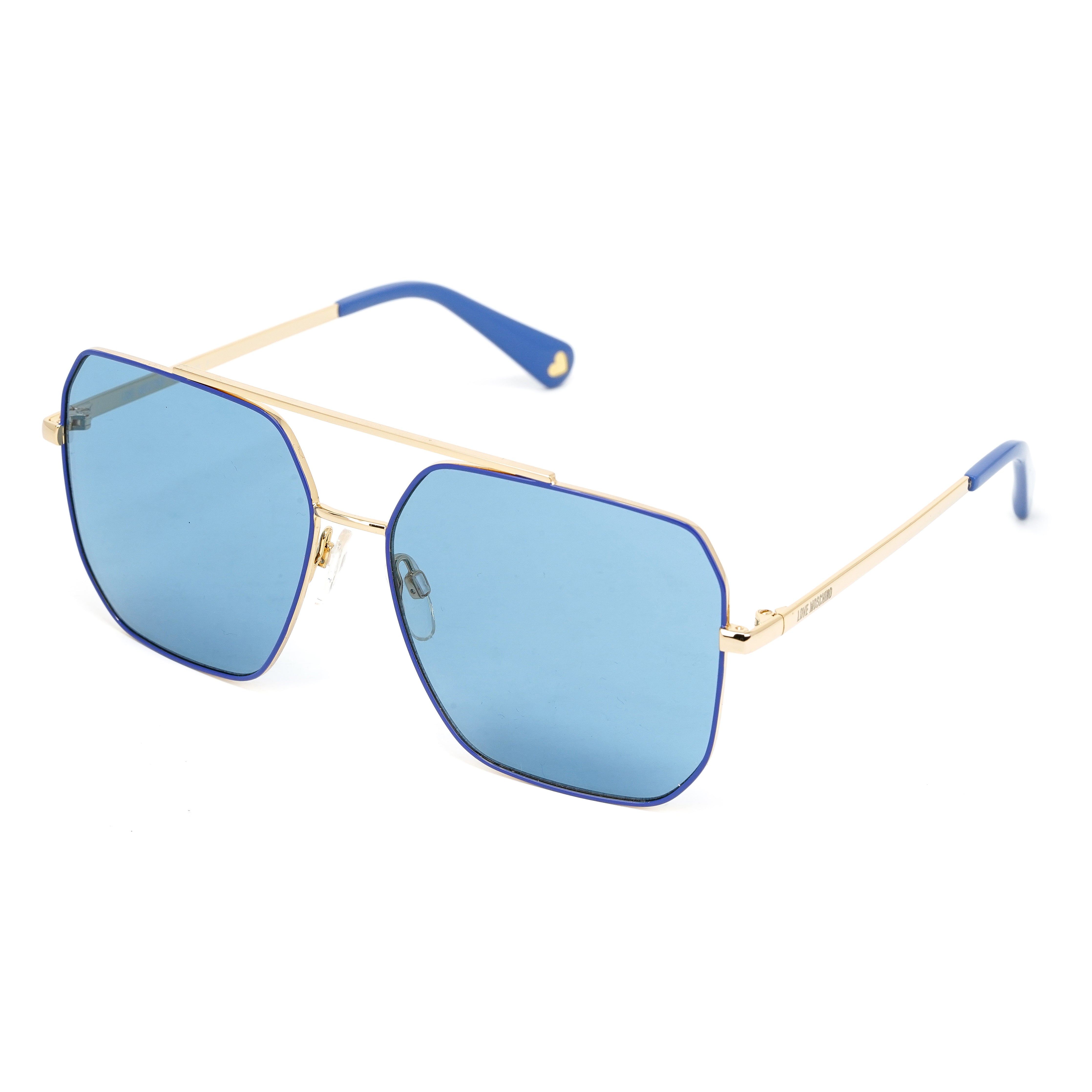 Love Moschino Women's Sunglasses Square Pilot Azure MOL010/S MVU
