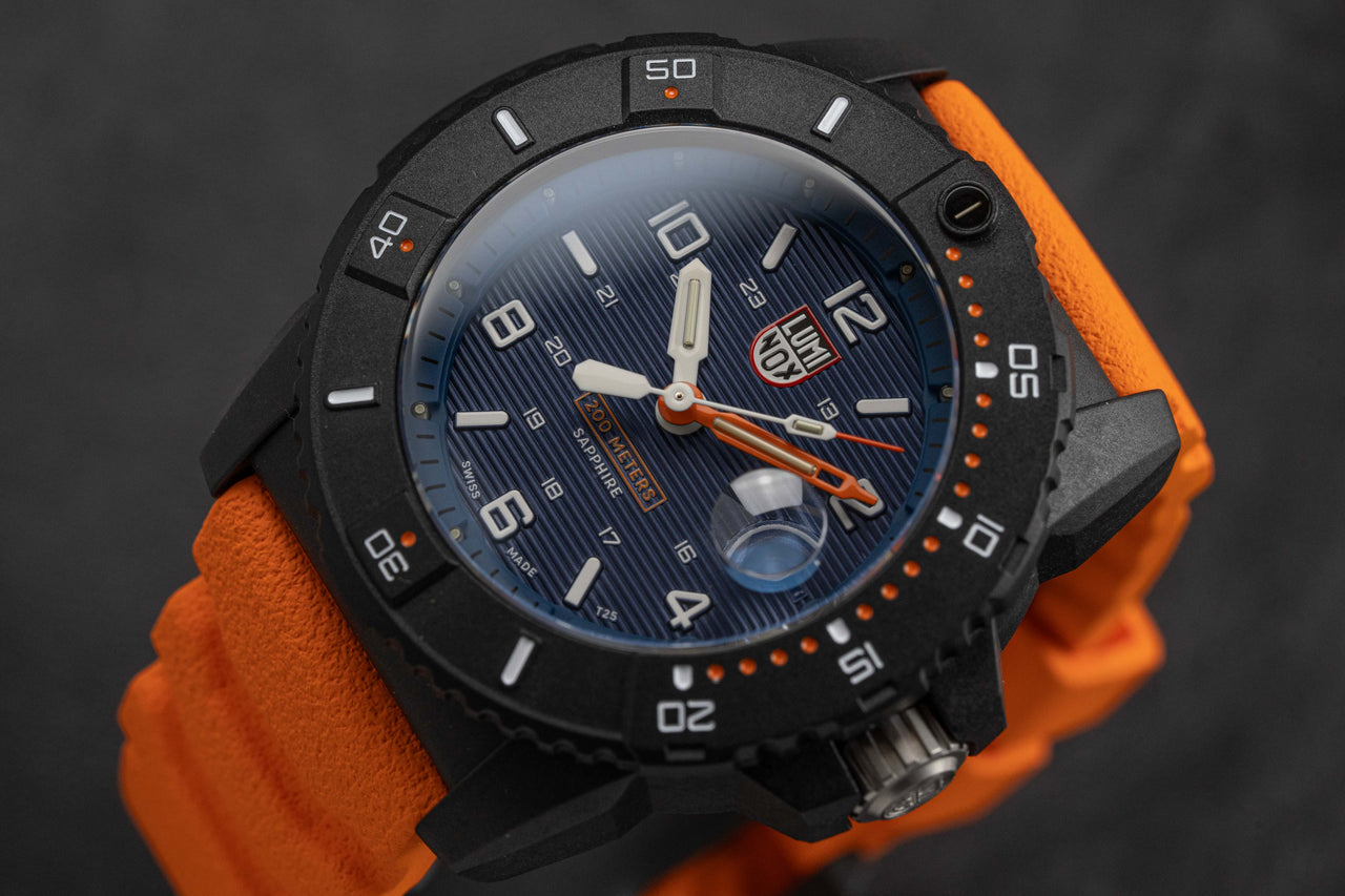 Luminox Men's Watch Navy SEAL 3600 Series Blue Orange XS.3603