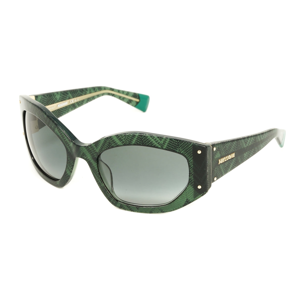 Missoni MIS 0001S Womens Plastic Sunglass 06HO9O Green Crystal Dot 56-23 Italy Missoni Sunglasses main image 4