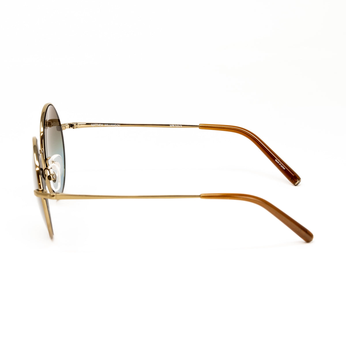 Lunettes De Soleil Matthew Williamson Pour Linda Farrow - Monture Dorée 55/19/140, Protection UV400 - Neuves Avec étiquettes