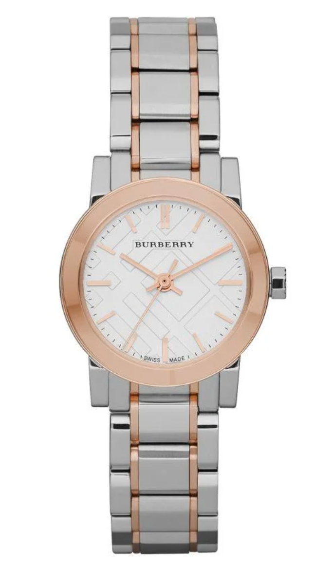 Burberry Ladies Watch The City Two tone Rose Gold 26mm BU9205