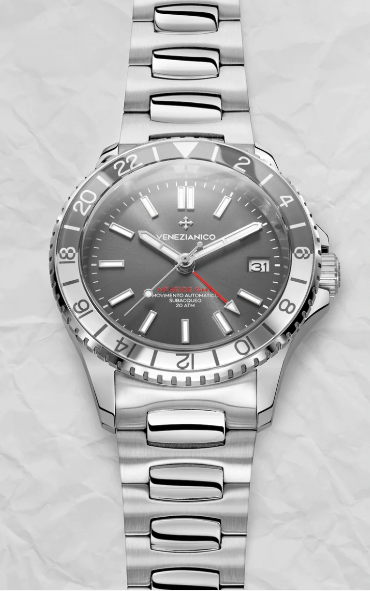 Venezianico Automatic Watch Nereide GMT Grey 3521501C
