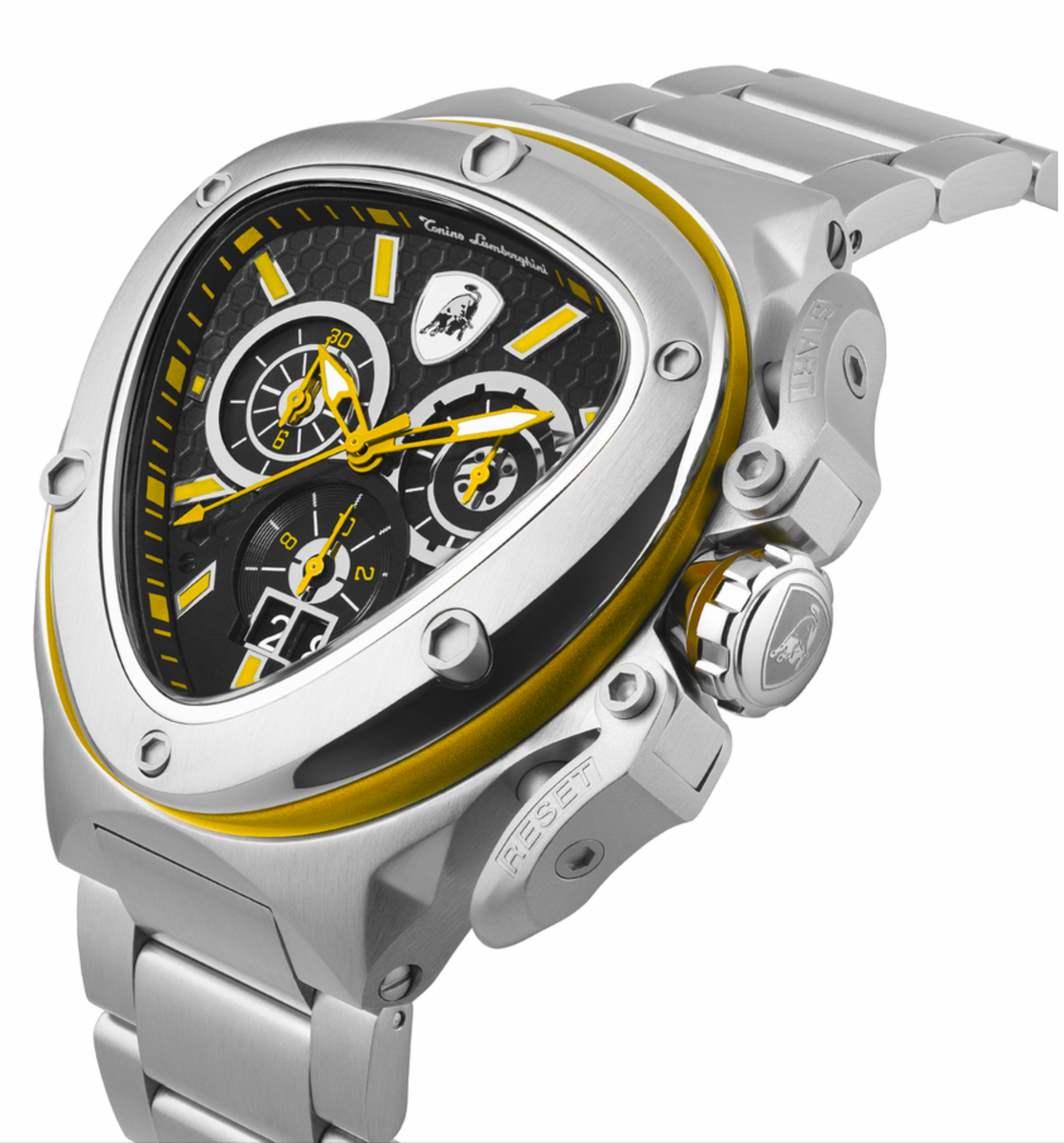 Tonino Lamborghini Spyder X SS Chronograph Date Steel Yellow