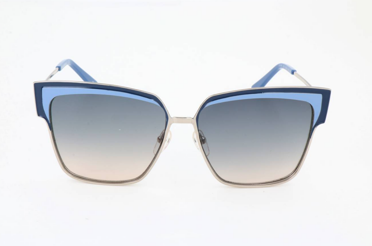 NEW Karl Lagerfeld Turquoise Square Sunglasses 495697_61-11-145_275_KHAKI.jpg main image 2