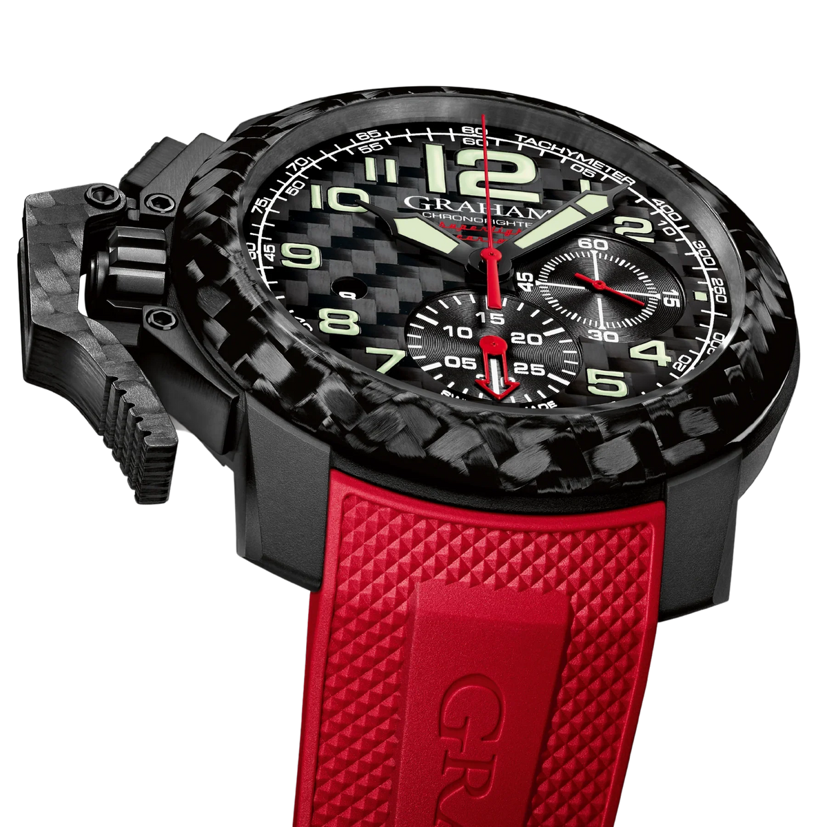 Graham Chronofighter Superlight Red Black Watch from