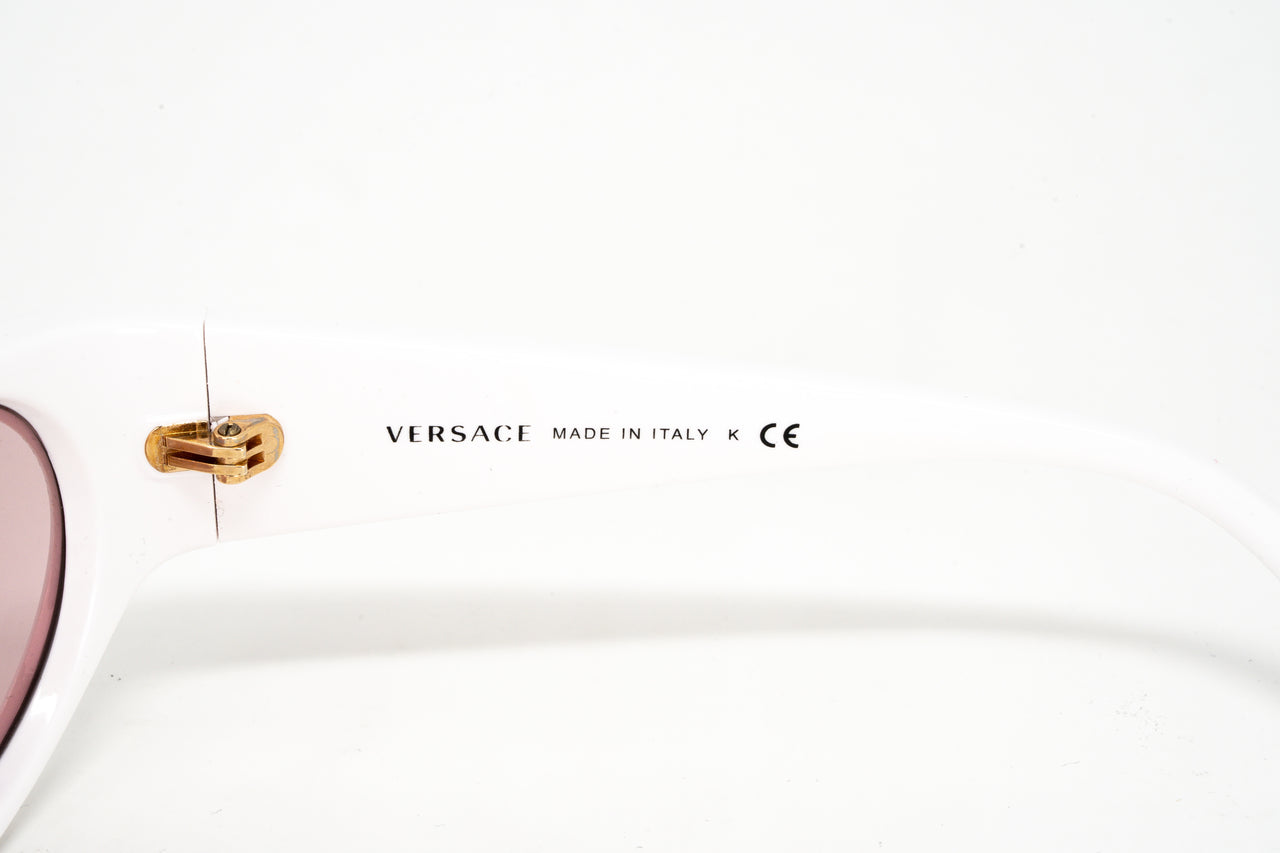 Versace Women's Sunglasses Cat Eye White/Pink VE4386 401/84