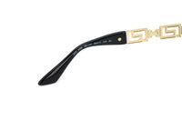 Thumbnail for Versace Women's Sunglasses Oversized Hexagonal Black/Gold VE4395 GB1/87