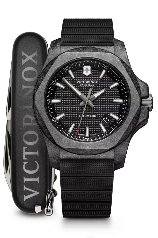 Victorinox Mens Watch I.N.O.X. Carbon Mechanical Black 241866.1