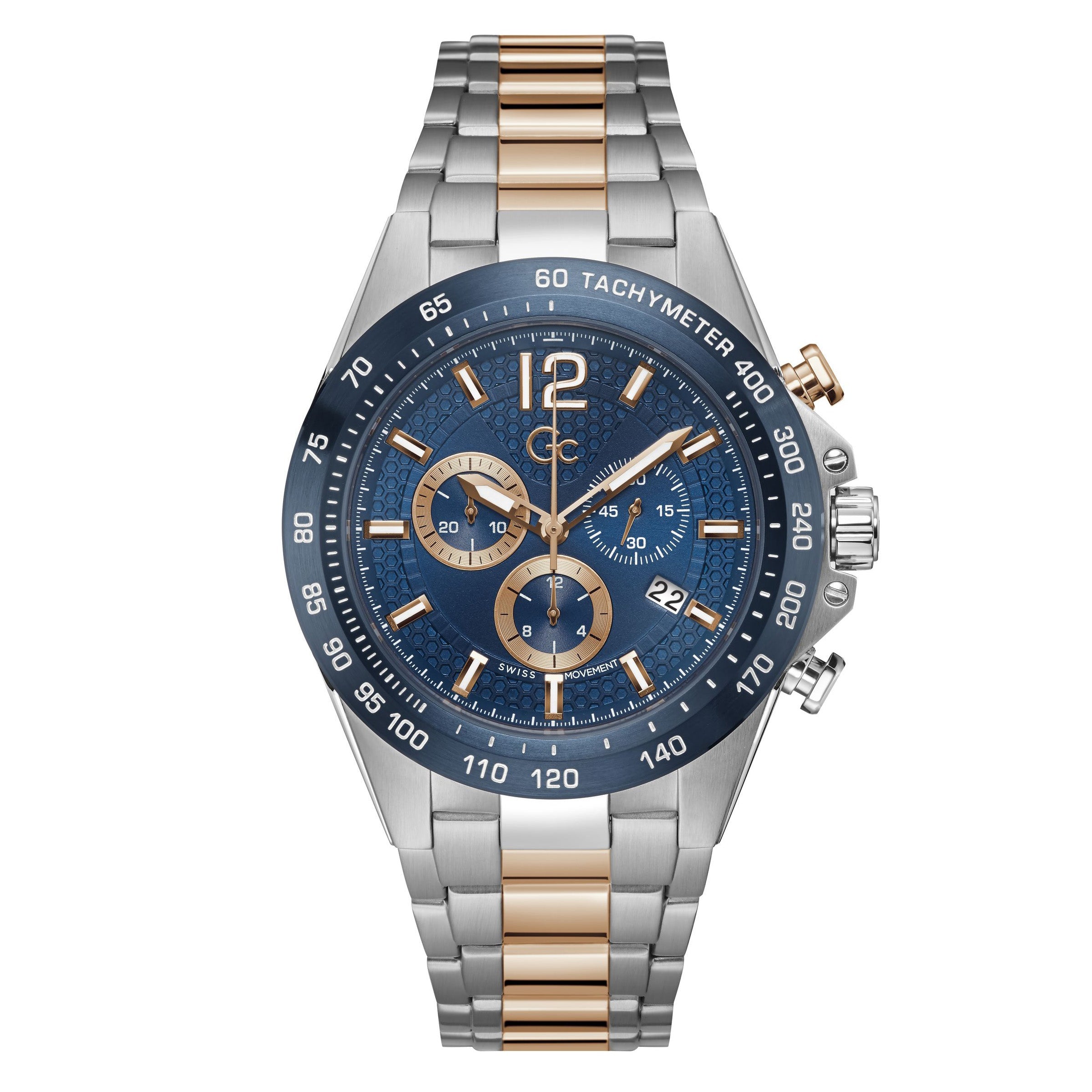 Gc Audacious Men's Blue Watch Z07004G7MF