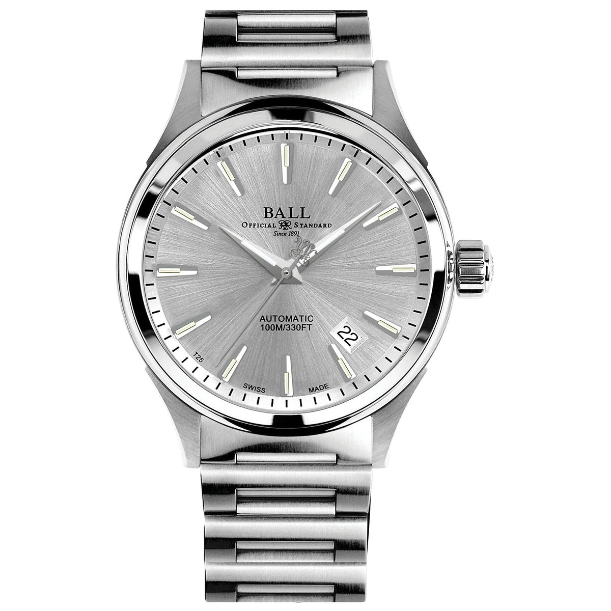 Ball Fireman Victory Men's Silver Watch NM2098C-S3J-SL from