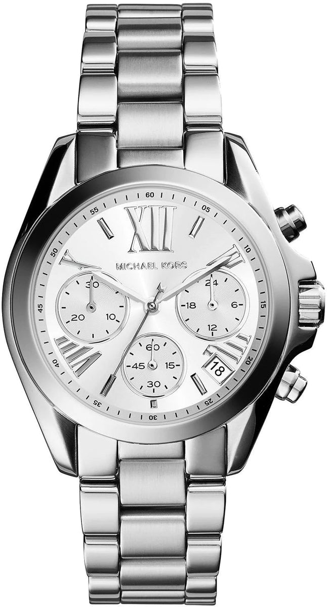 Michael kors chronograph outlet watch silver