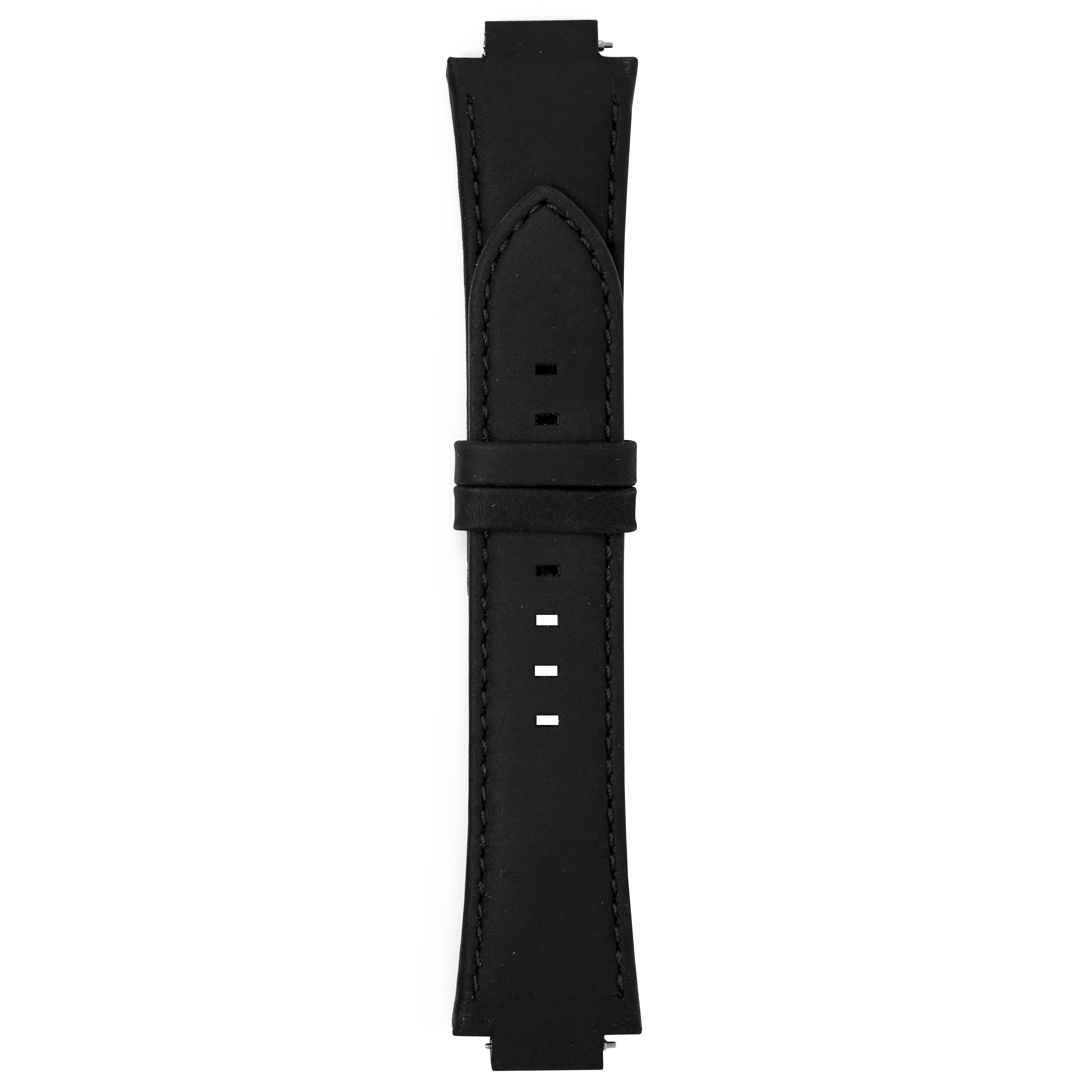 Balticus Watch Black Leather Strap