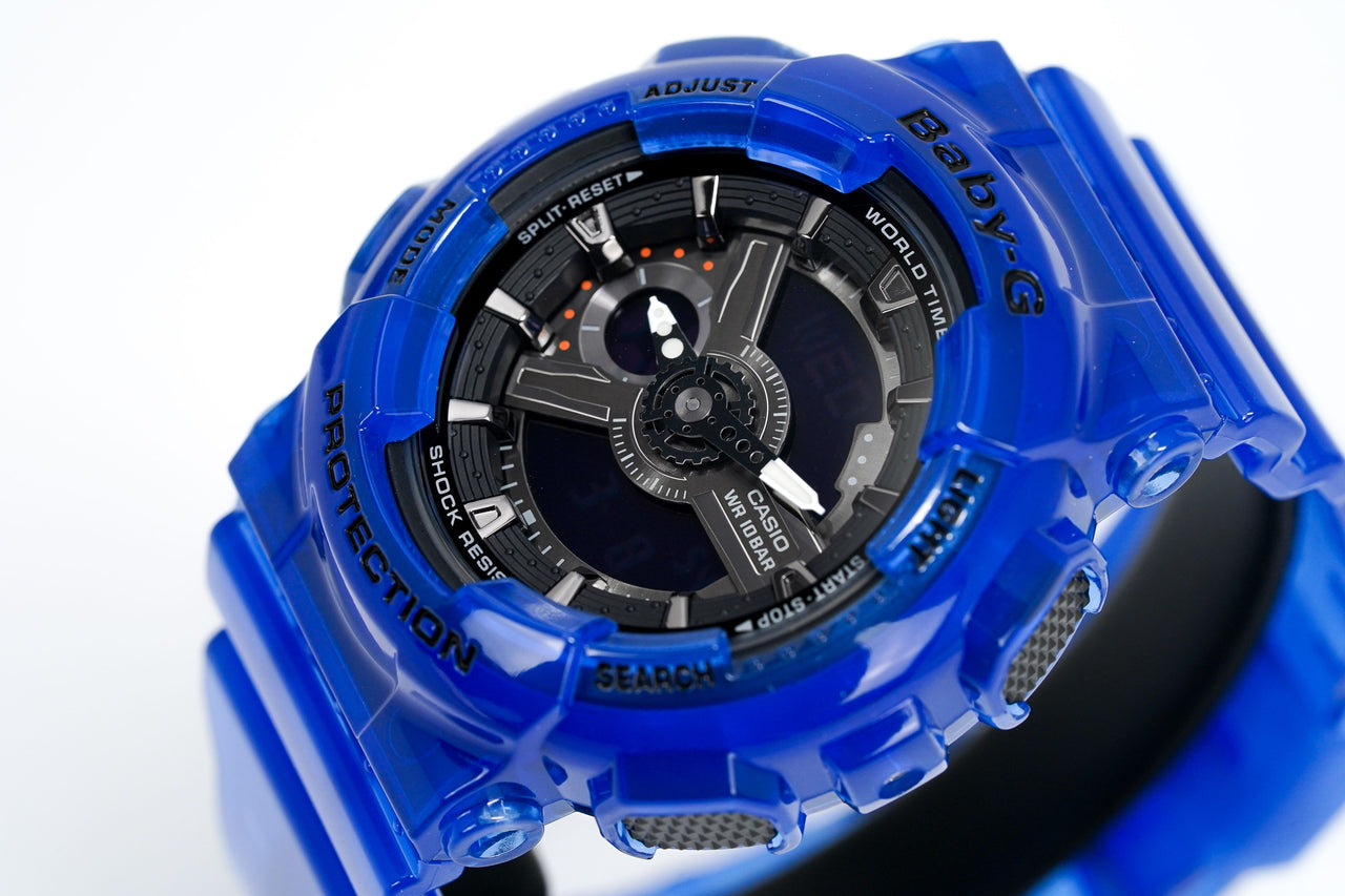 Casio G-Shock Baby-G Watch Big Case Blue Aqua Planet BA-110CR-2ADR