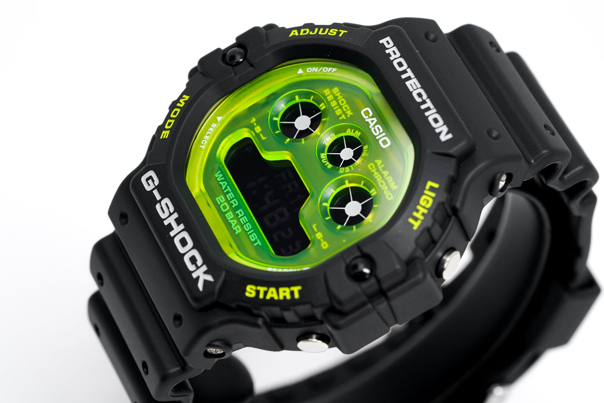 Casio Watches Black And Green G Shock Watch Casio G-Shock Watch