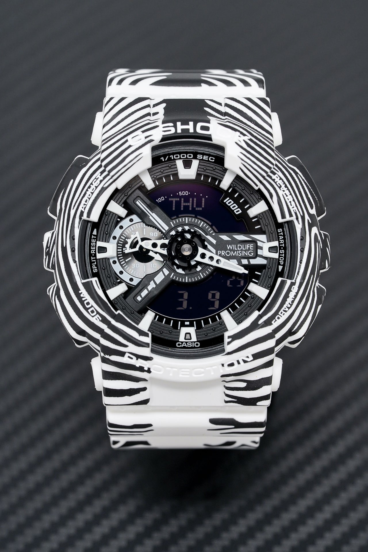 Casio G-Shock Watch Men's Wildlife Promising Limited Edition Zebra GA-110WLP-7ADR