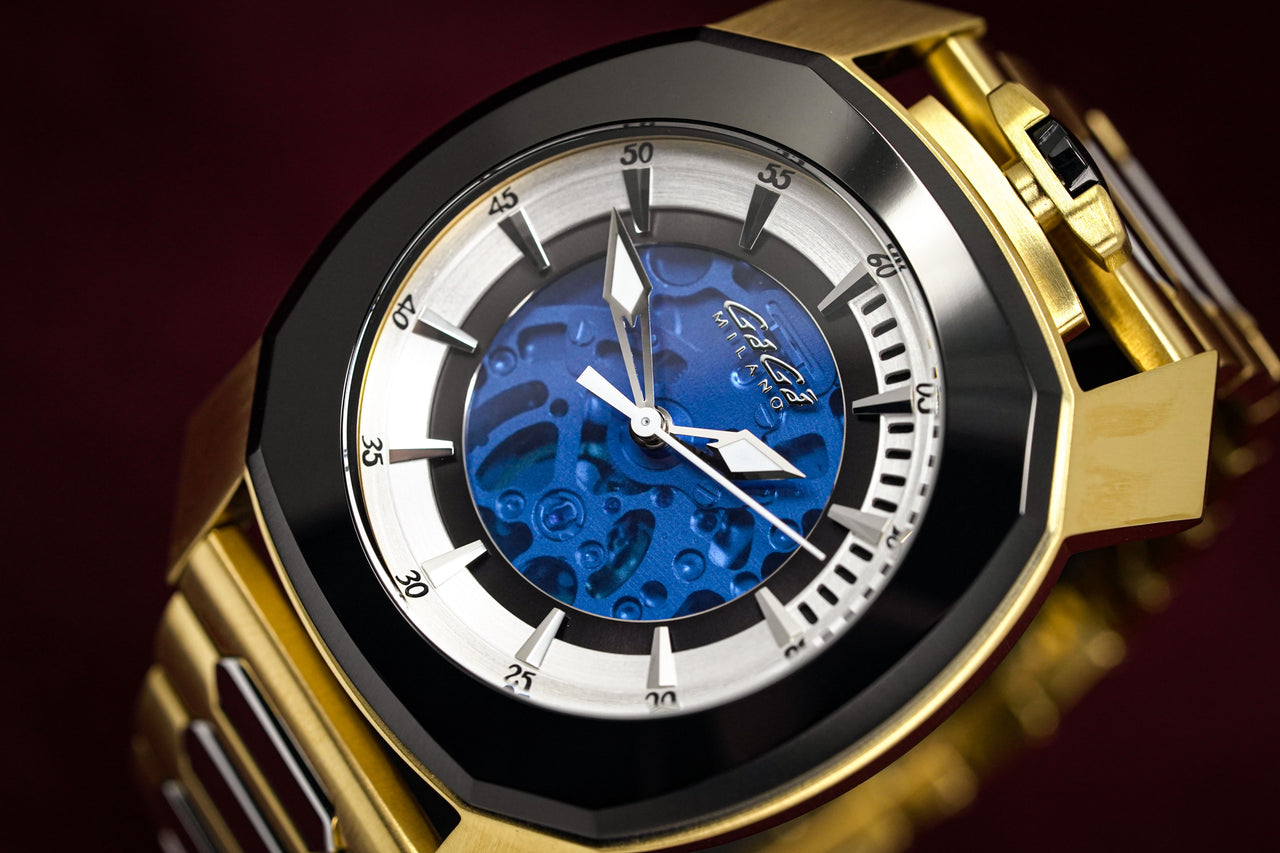 Gaga Milano Automatic Watch Frame_One Skeleton Gold 7078.01