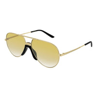 Thumbnail for Gucci Unisex Sunglasses Oversized Pilot Yellow Gold GG0432S-003 60