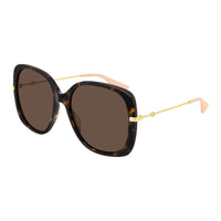 Thumbnail for Gucci Women's Sunglasses Oversized Square Tortoise/Gold GG0511S-003 57