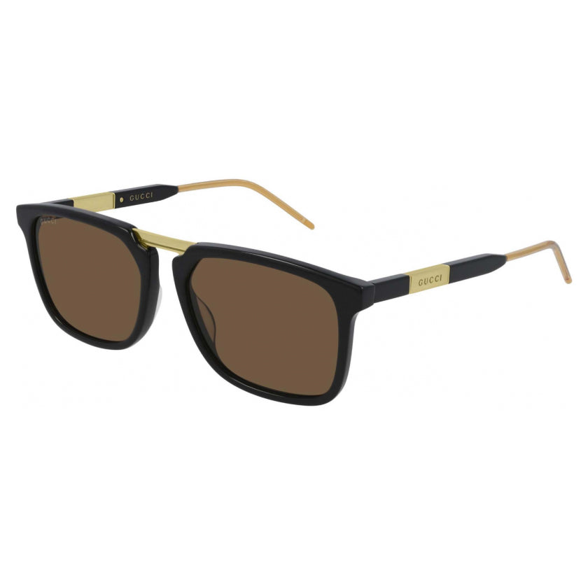 Gucci Men's Sunglasses Classic Square Black Gold GG0842S-001 56