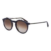 Thumbnail for Converse Unisex Sunglasses Round Flat Top Navy and Brown SCO139 0M61