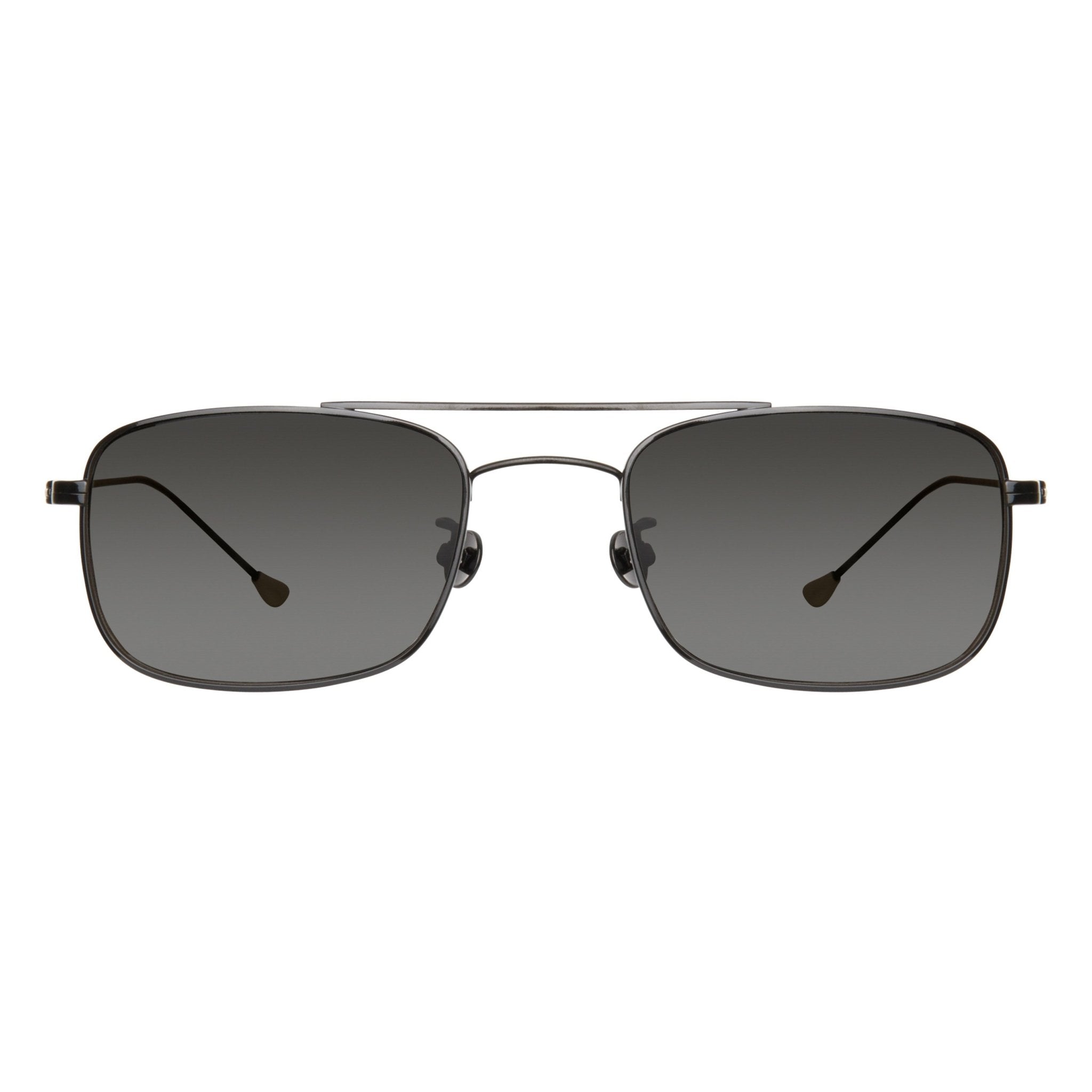 Ann Demeulemeester Sunglasses Black Titanium 925 Silver with Grey Lenses Category 4 Dark Tint AD46C1SUN - Watches & Crystals