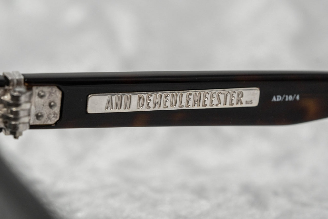 Ann Demeulemeester Sunglasses Flat Top Amber Tortoise Shell 925 Silver with Brown Lenses Category 3 AD10C4SUN - Watches & Crystals