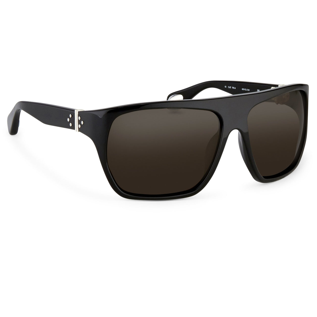 Ann Demeulemeester Sunglasses Oversized Black 925 Silver with Grey Lenses CAT3 AD31C1SUN - Watches & Crystals