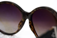 Thumbnail for Ann Demeulemeester Sunglasses Oversized Black Tortoise Shell 925 Silver with Brown Graduated Lenses AD6C6SUN - Watches & Crystals