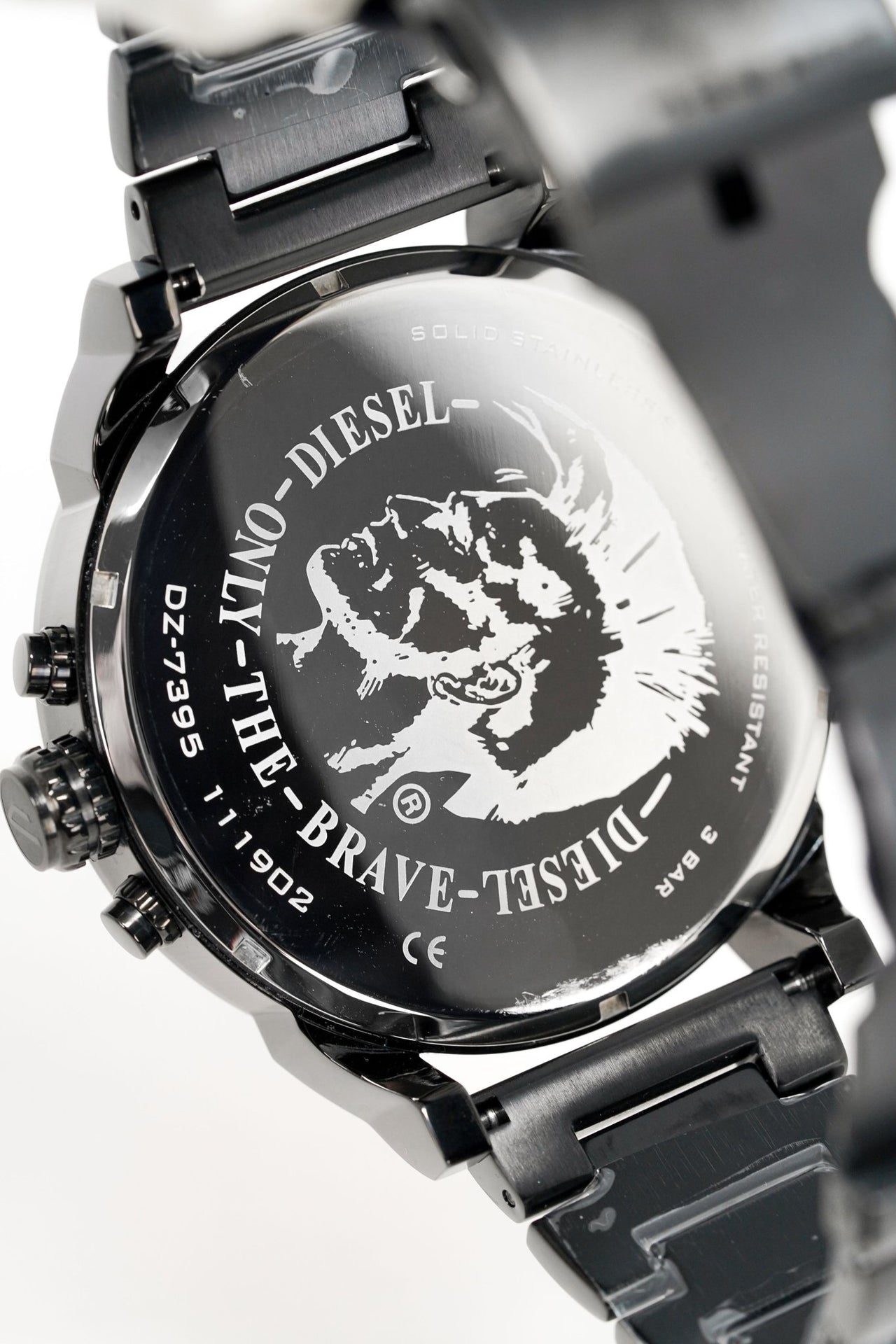 Diesel Men's Chronograph Watch Mr Daddy 2.0 Black DZ7395 - Watches & Crystals