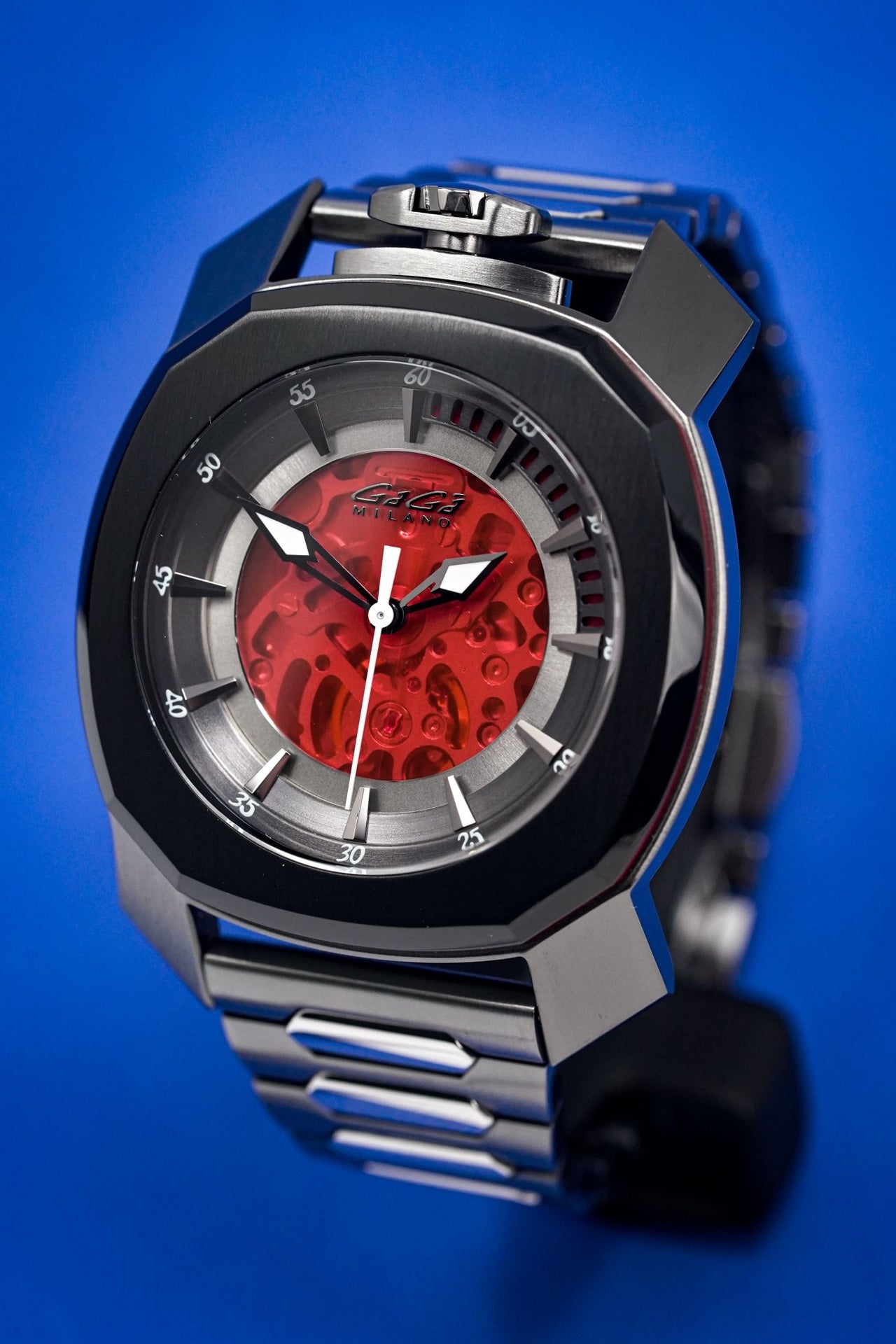 Gaga Milano Frame_One Skeleton Red - Watches & Crystals