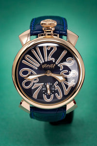 Thumbnail for GaGà Milano Manuale 48MM Rose Gold Blue - Watches & Crystals