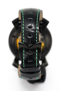 Thumbnail for Gagà Milano Watch Manuale 48mm Carbon Fibre Green 5016.03 - Watches & Crystals