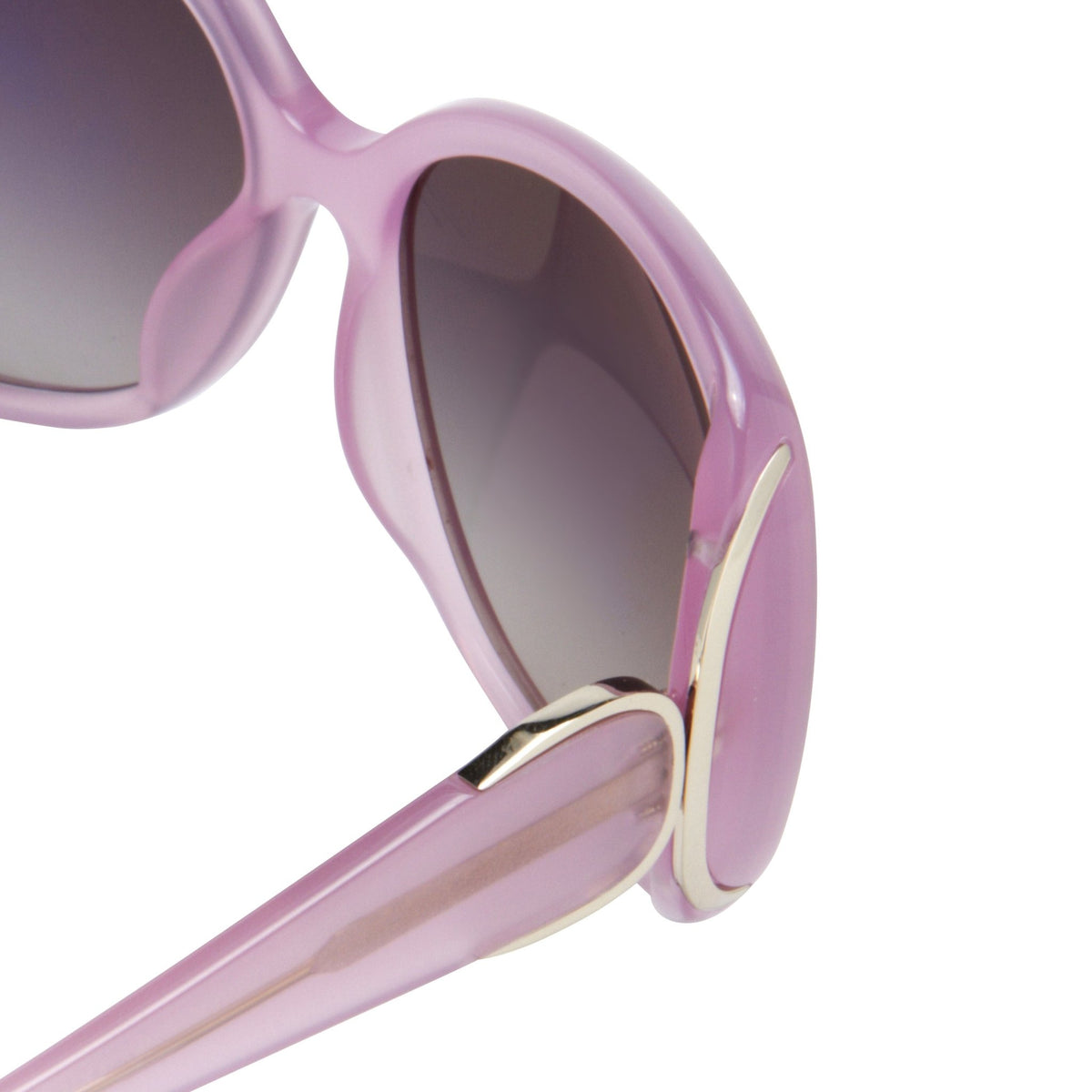 PRE-OWNED OSCAR DE LA RENTA SUNGLASSES LIGHT PINKISH/SILVER RIM ( PINKISH MIRROR Oscar De La Renta Sunglasses Oversized Pink and Dark Grey  main image 4