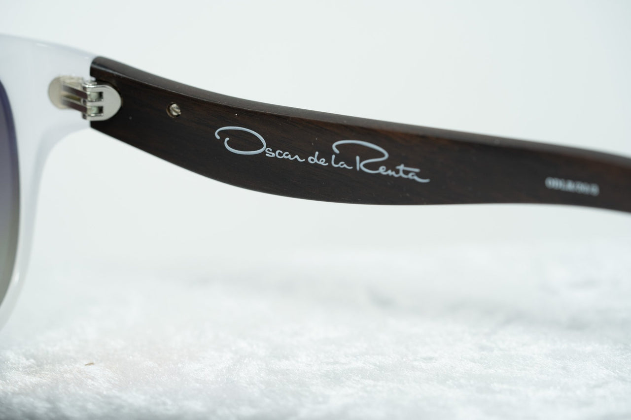 Oscar De La Renta Women Sunglasses Sandalwood Oval Ivory and Grey Lenses - ODLR30C3SUN - Watches & Crystals