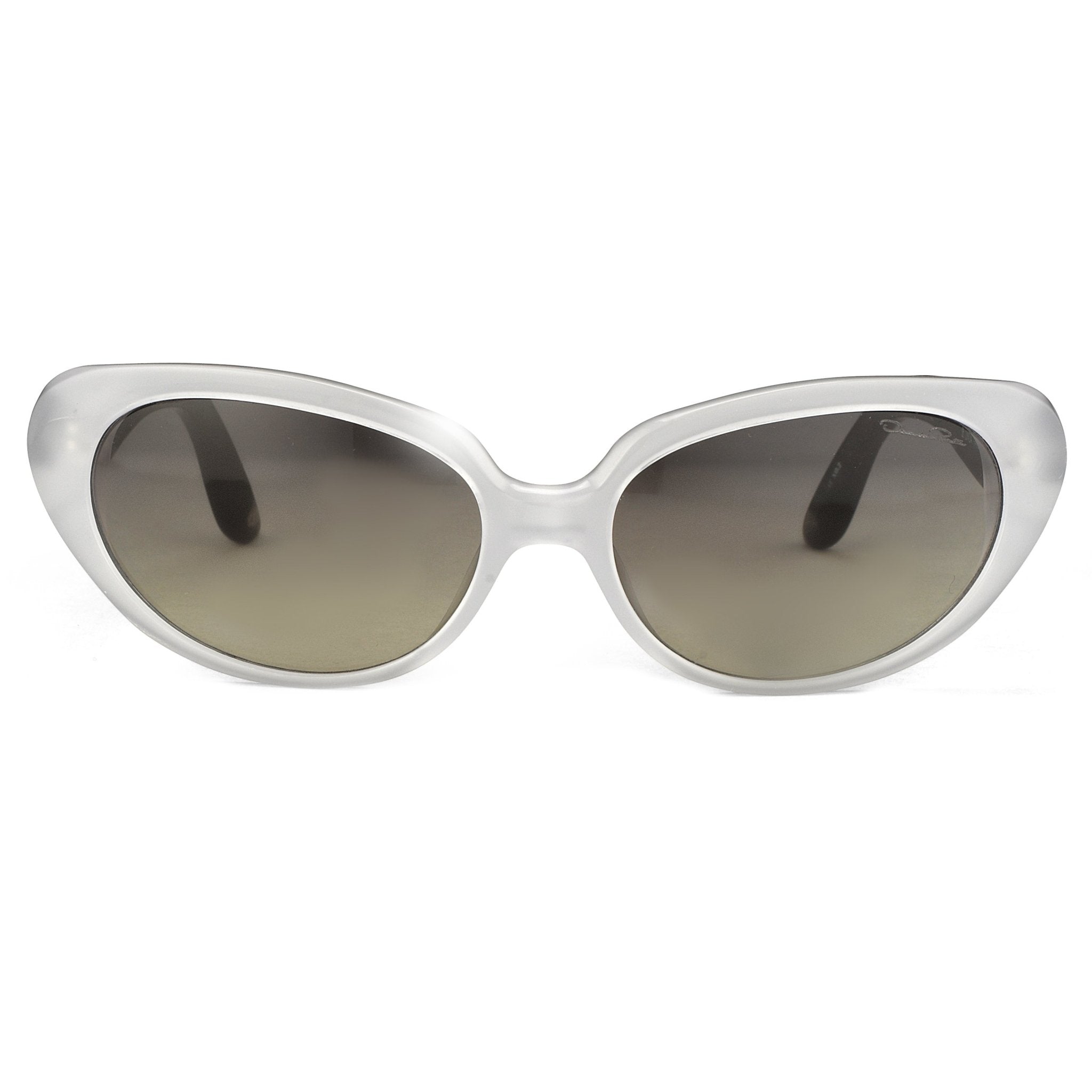 Oscar De La Renta Women Sunglasses Sandalwood Oval Ivory and Grey Lenses - ODLR43C8SUN - Watches & Crystals