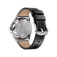 Thumbnail for Venezianico Automatic Watch Redentore 40 Silver Black Leather 1221507 - Watches & Crystals