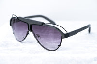 Thumbnail for Yohji Yamamoto Unisex Sunglasses Dark Grey/Black and Purple Graduated Lenses - YY11ASTRONAUTC3SUN - Watches & Crystals