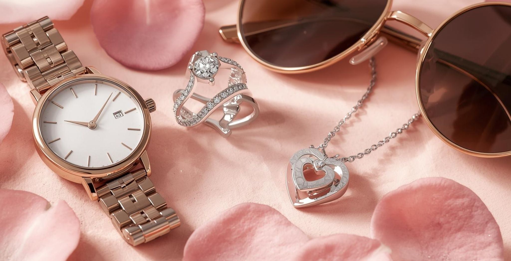 Valentine's Day Gifts for Her: Watches, Rings, Necklaces & Sunglasses
