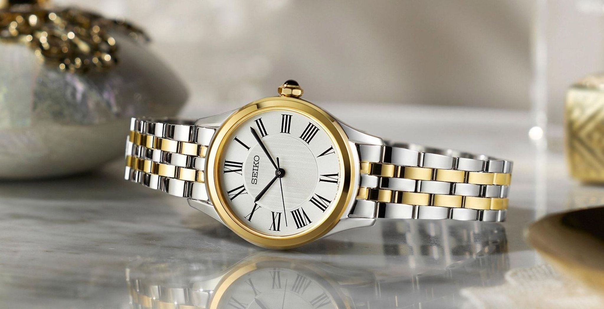 chinese dress ladies Seiko Dress Burgundy Dial Women 32mm main image 0